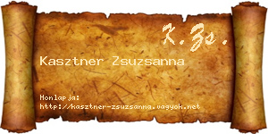 Kasztner Zsuzsanna névjegykártya